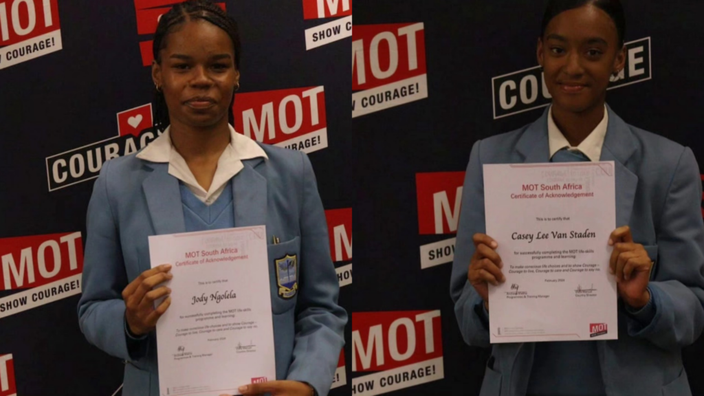 recipients of mot certificate