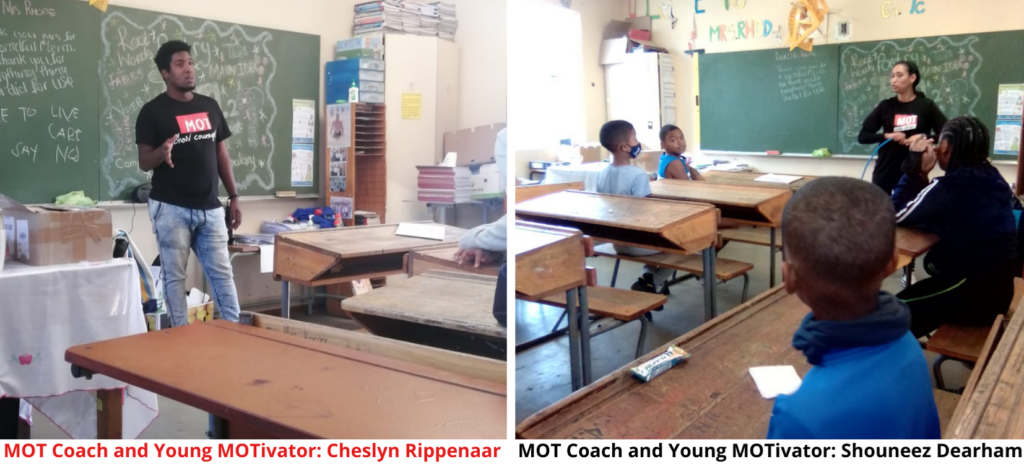 2 MOT Coaches facilitating to learners