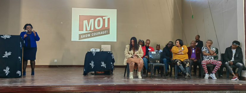 Sane speaking at MOT Youth Graduation