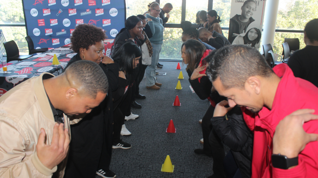 mot coaches during an activity