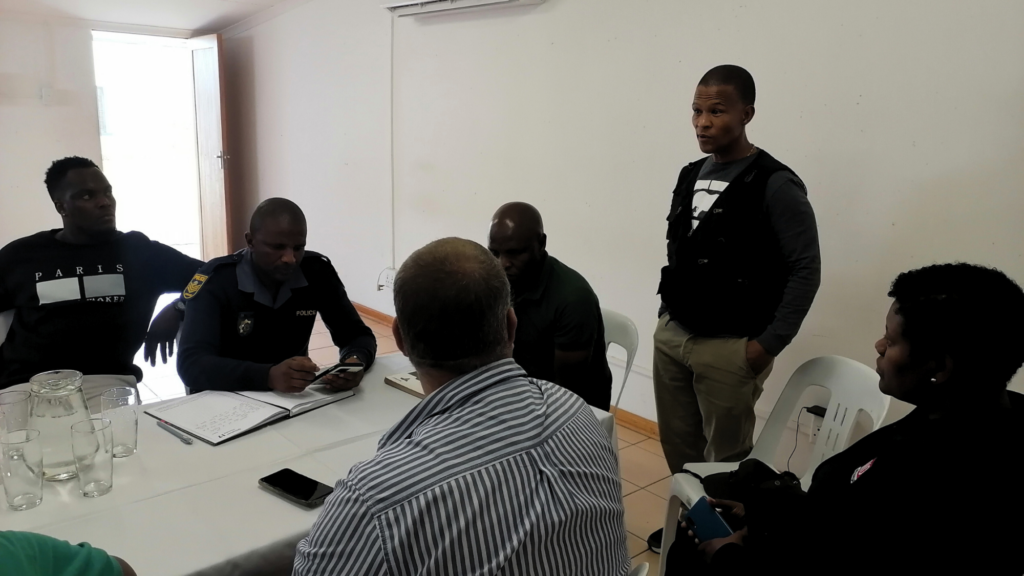 burn godfrey from scatec addressing the meeting