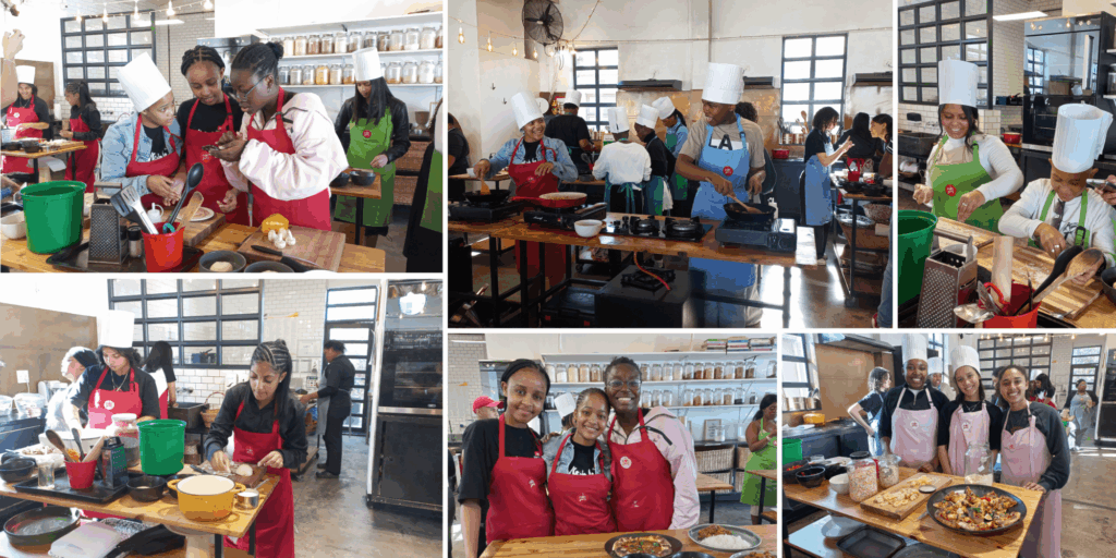 newsletter collage about food indaba