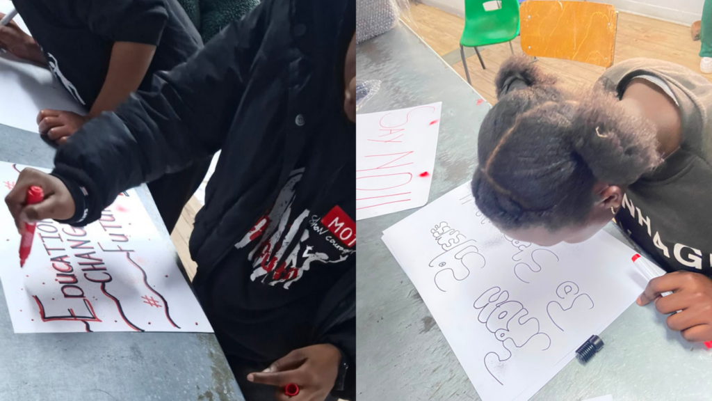 voices of courage youth drawing march posters