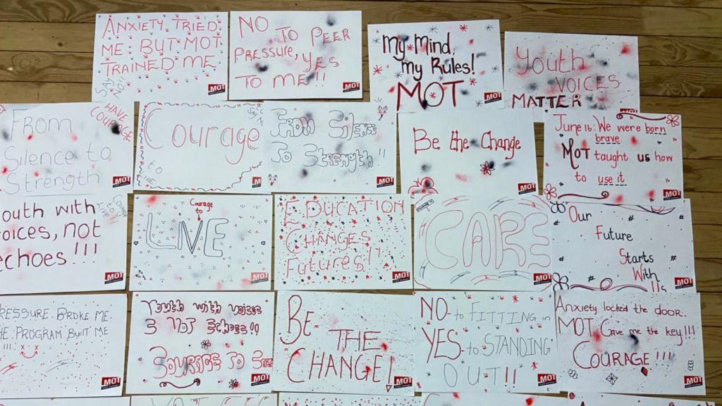 voices of courage youth drawing march posters